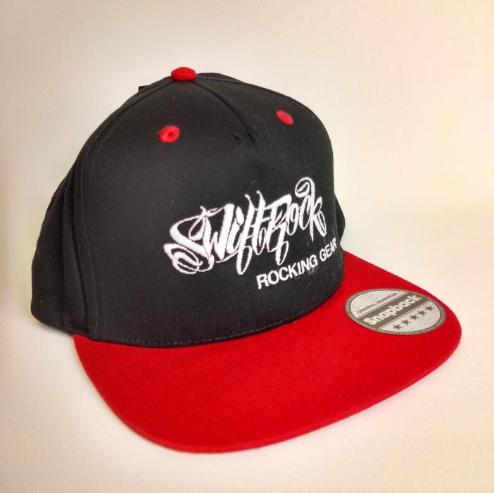 Swift Rock Two Tone Snapback Logo Cap Rot- Schwarz / Red - Black