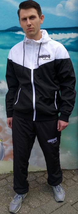 SR RockingGear Sweat Jacket Schwarz - Weiß