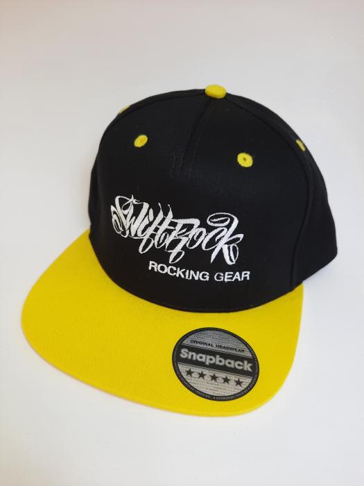 Swift Rock Two Tone Snapback Logo Cap Yellow - Black
