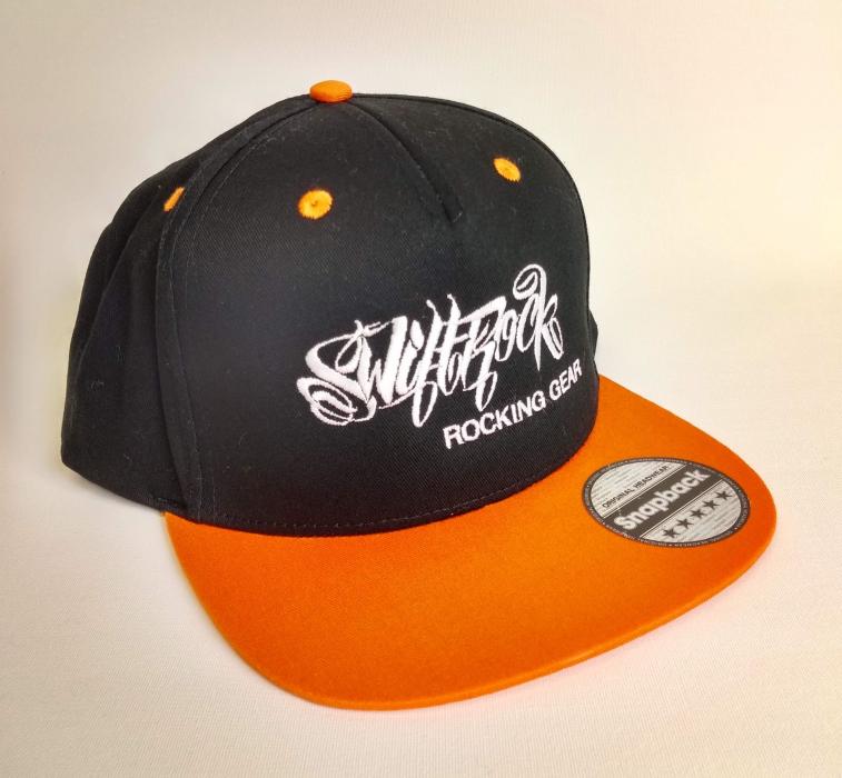 Swift Rock Two Tone Snapback Logo Cap Orange - Schwarz / Orange - Black