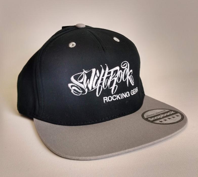 Swift Rock Two Tone Snapback Logo Cap Grey - Black