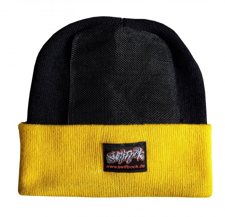 Swift Rock Two Tone Beanie Per Headspin - Cappello Da Breakdance, Modello Arancione/Nero, Rete Di Alta Qualità Per Migliori Rotazioni - 2