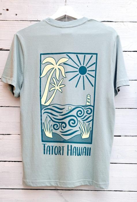 Tatort Hawaii T Shirt / Sun & Waves - Mint green