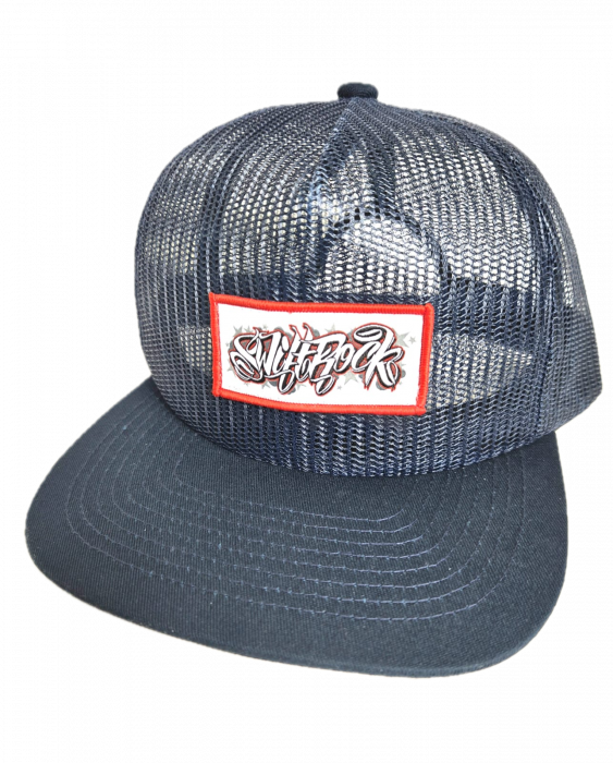 SR Full Mesh Star-Patch Snapback Cap Navy
