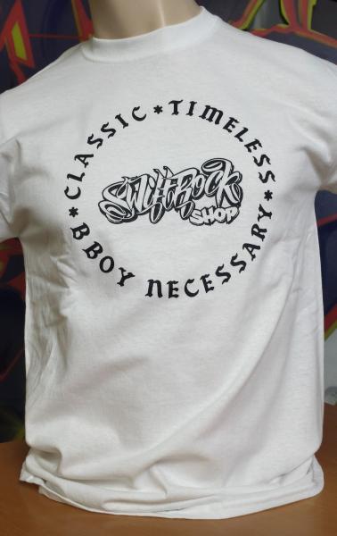 Swift Rock Shop Circle Logo T Shirt Weiß / White