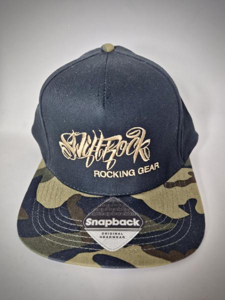 Swift Rock Two Tone Snapback Logo Cap  Schwarz - Tarn / Black - Camouflage