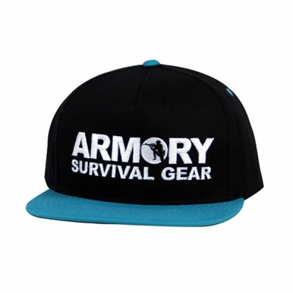 Armory Snapback Logo Cap Schwarz