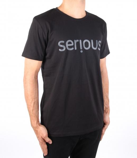 Serious Logo T Shirt Black