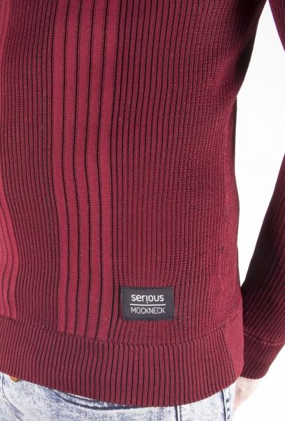 Serious Premium Mockneck Burgundy Maroon