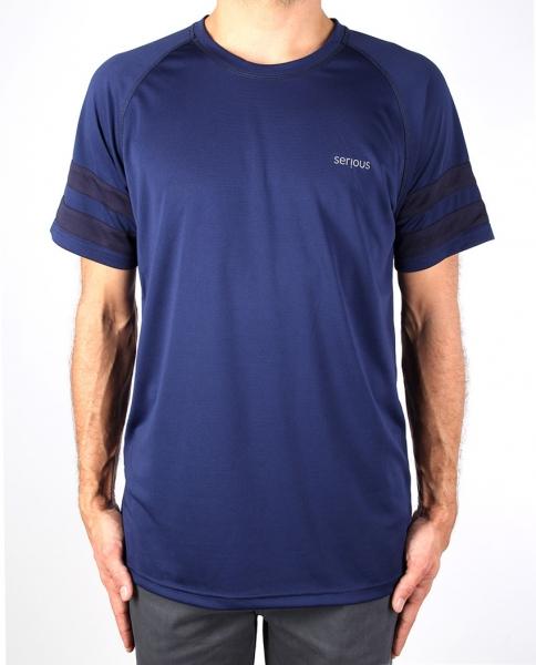Serious Perform Tee Navy Blue