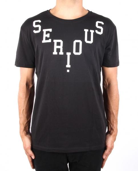 Serious V TEE T Shirt Black