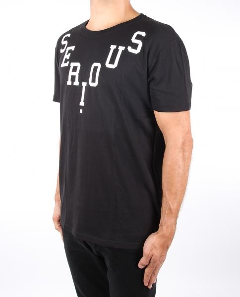 Serious V TEE T Shirt Black