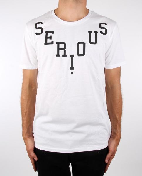 Serious V TEE T Shirt White