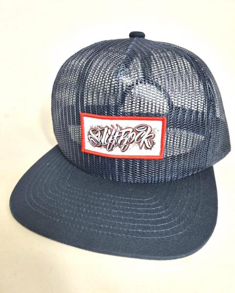 SR Full Mesh Star-Patch Snapback Cap Navy