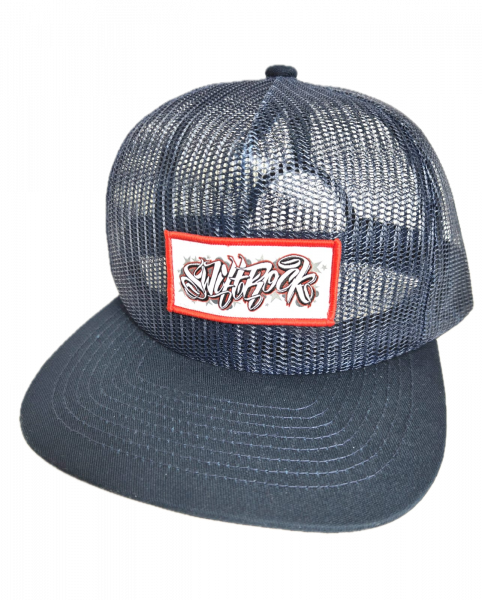 SR Full Mesh Star-Patch Snapback Cap Navy