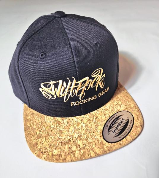 Swift Rock Cork Snapback Logo Cap Black
